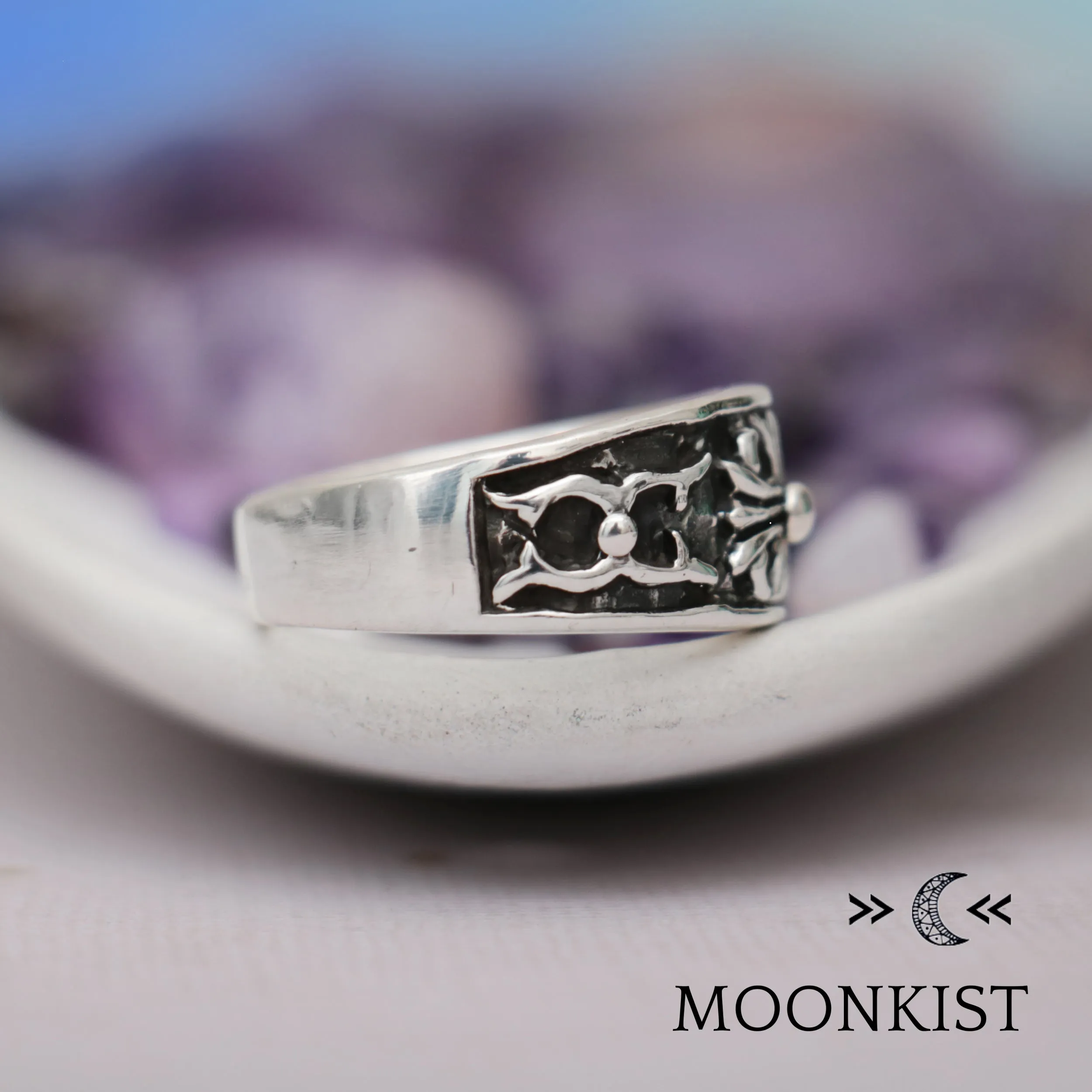 Medieval Cross Wedding Band for Men | Moonkist Designs