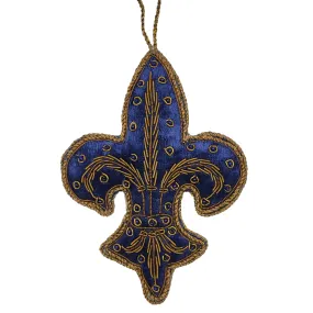 Navy Antique Fleur-de-Lis