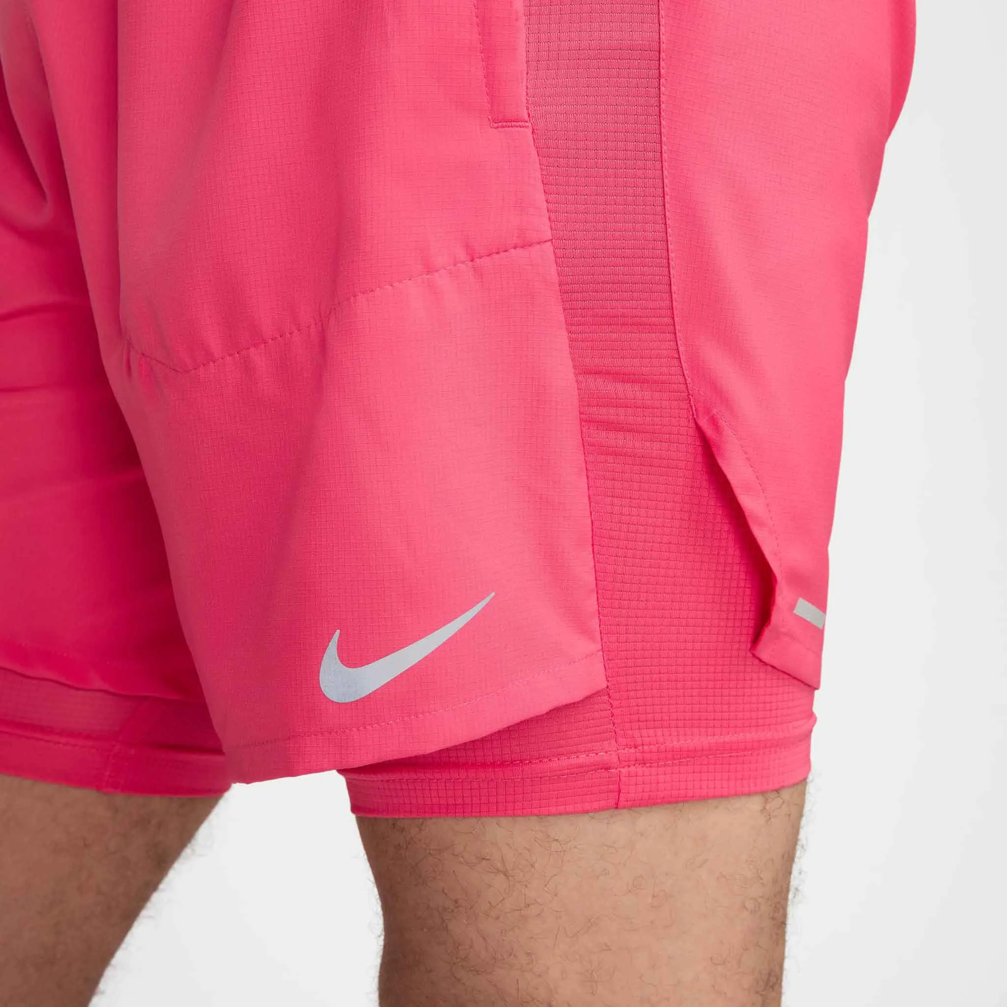 Nike | Men's Stride Dri-FIT 5" Hybrid Running Shorts - Aster Pink