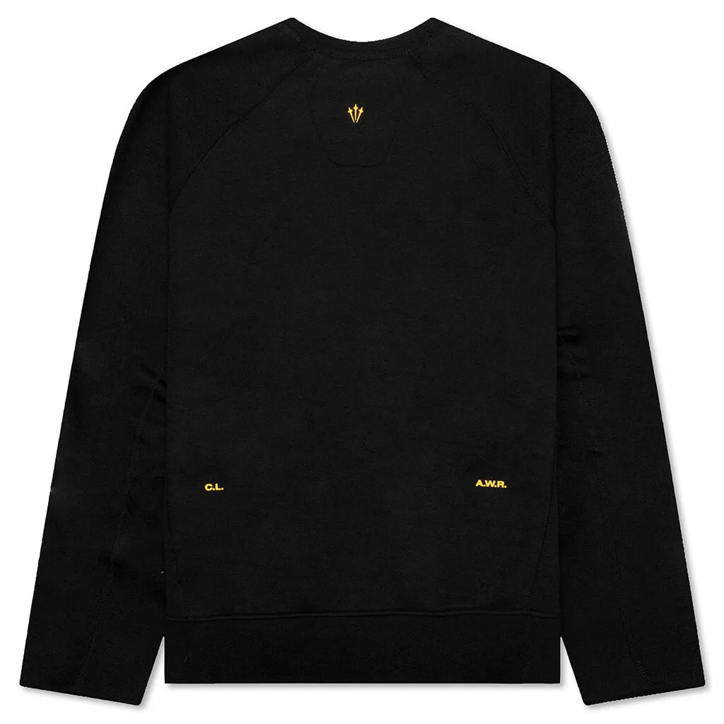 Nike x NOCTA Tech Fleece Crew - Black/University Gold