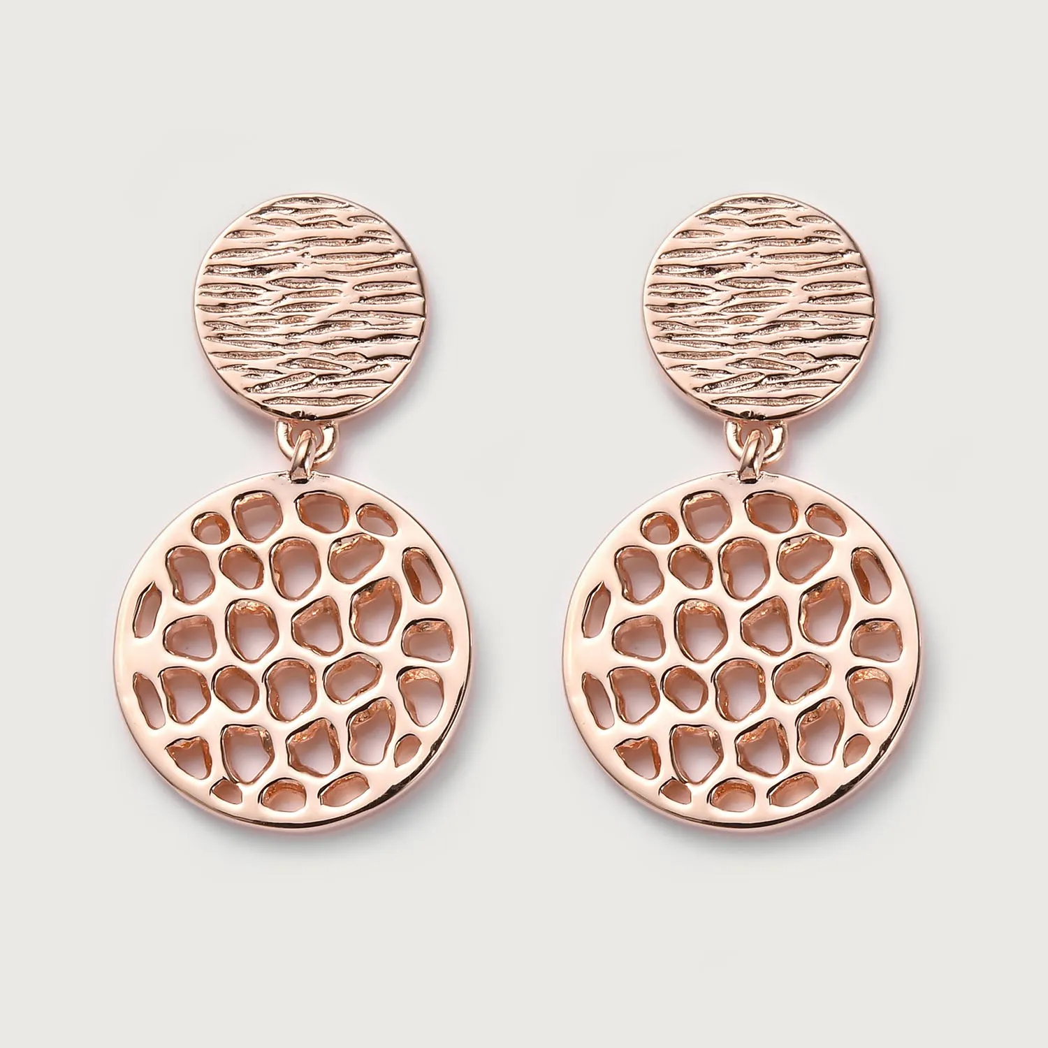 Ocean Disc Drop Earrings