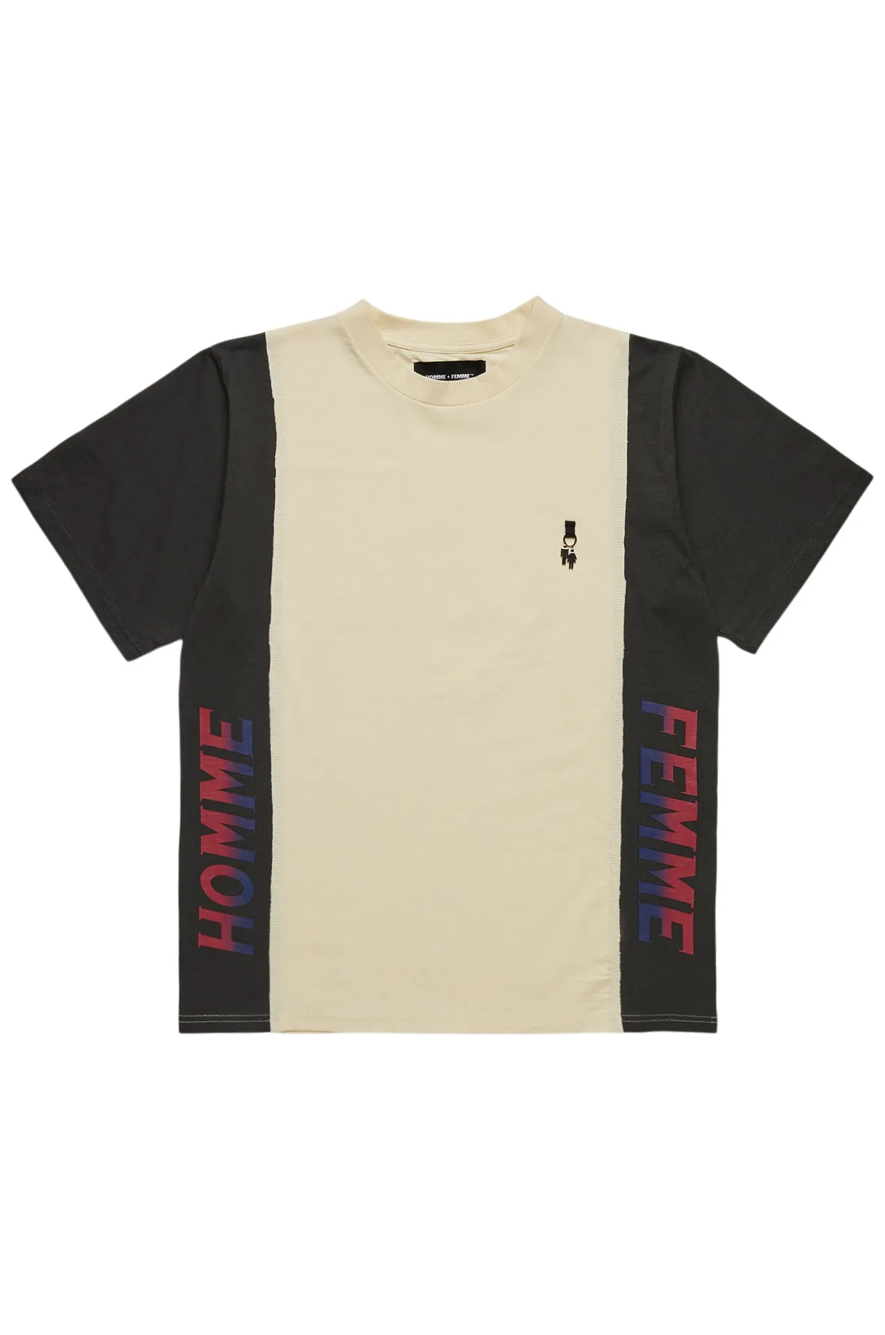 Paneled Pendant Tee Cream