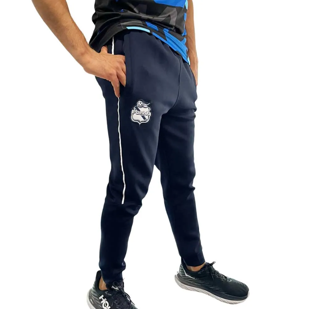 Pants Pirma Hombre Concentracion Club Puebla 24-25 Azul