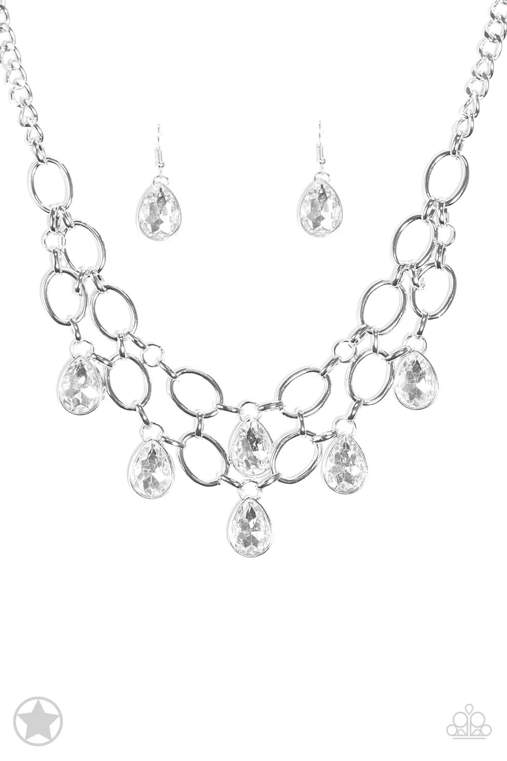 Paparazzi Accessories  - Show-Stopping Shimmer #N891 Box 9 - White Necklace