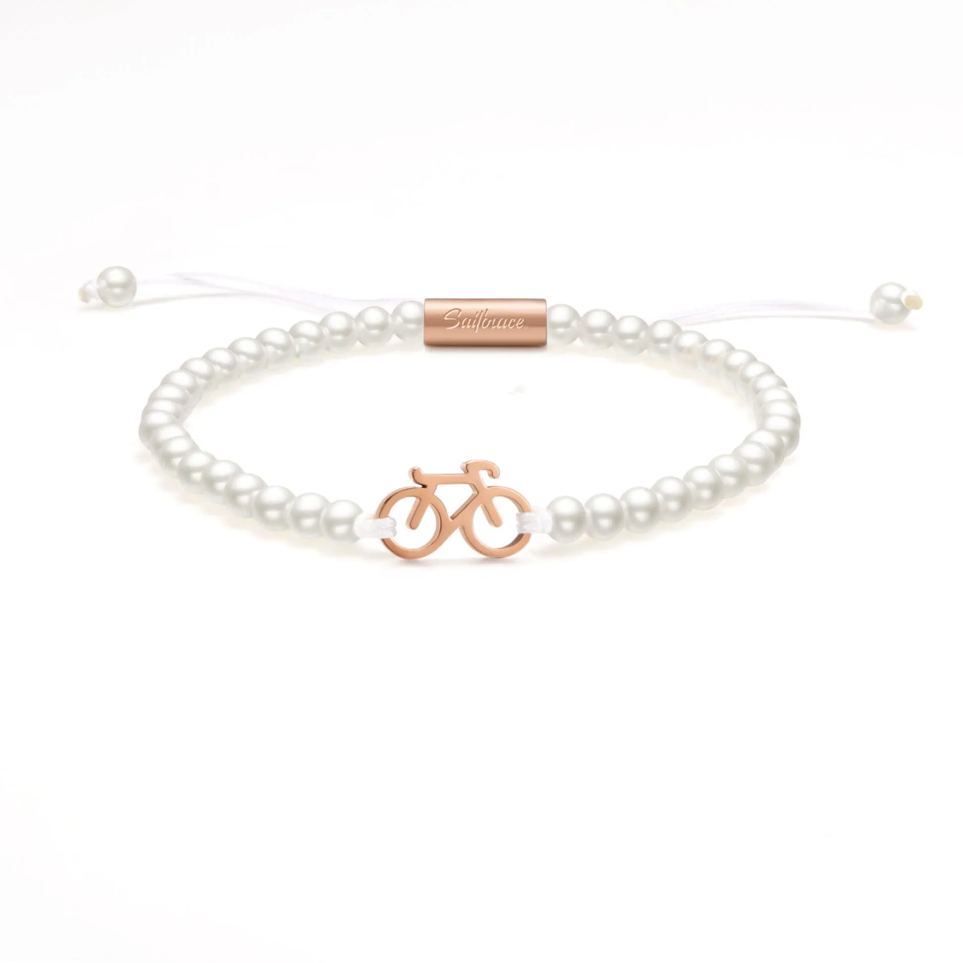 Pearl Rose Bike Bracelet