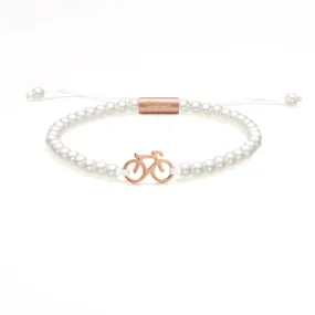 Pearl Rose Bike Bracelet