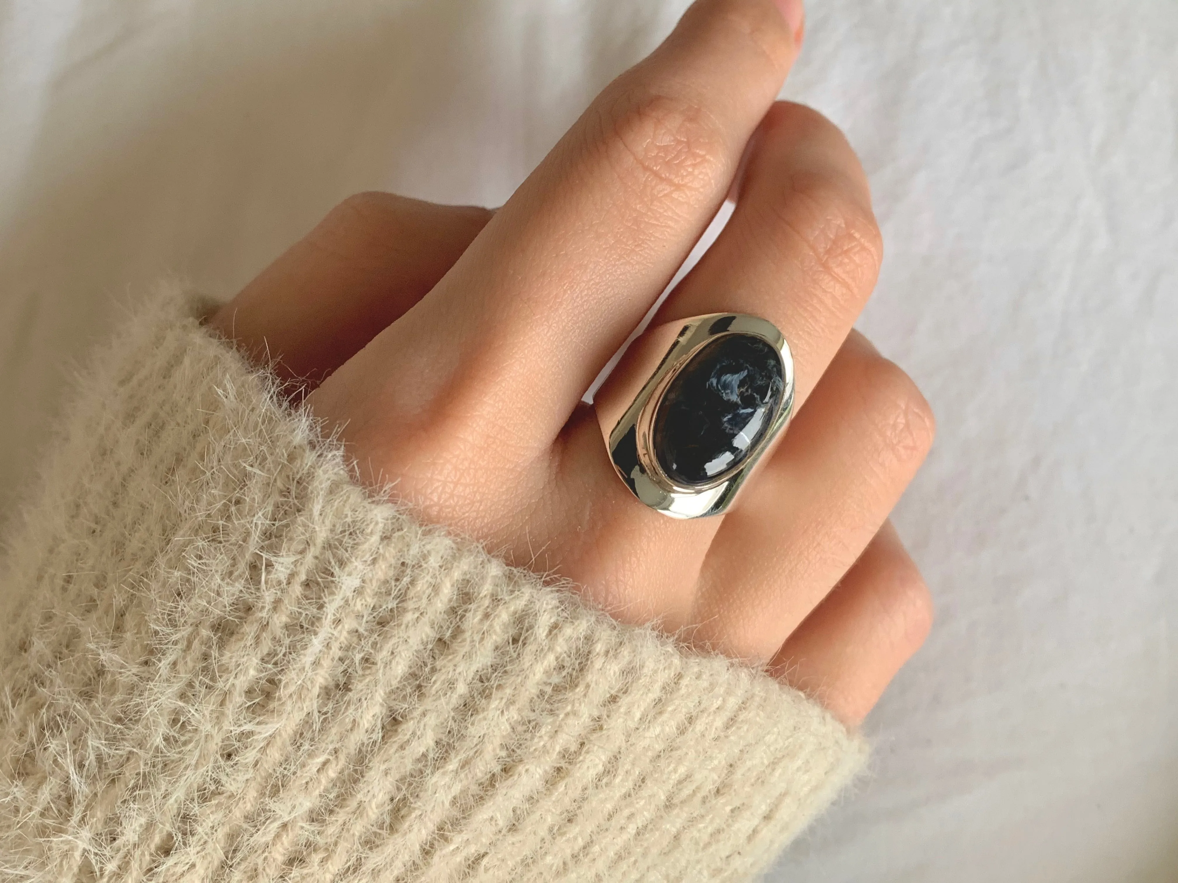 Pietersite Medea Ring - Small Oval