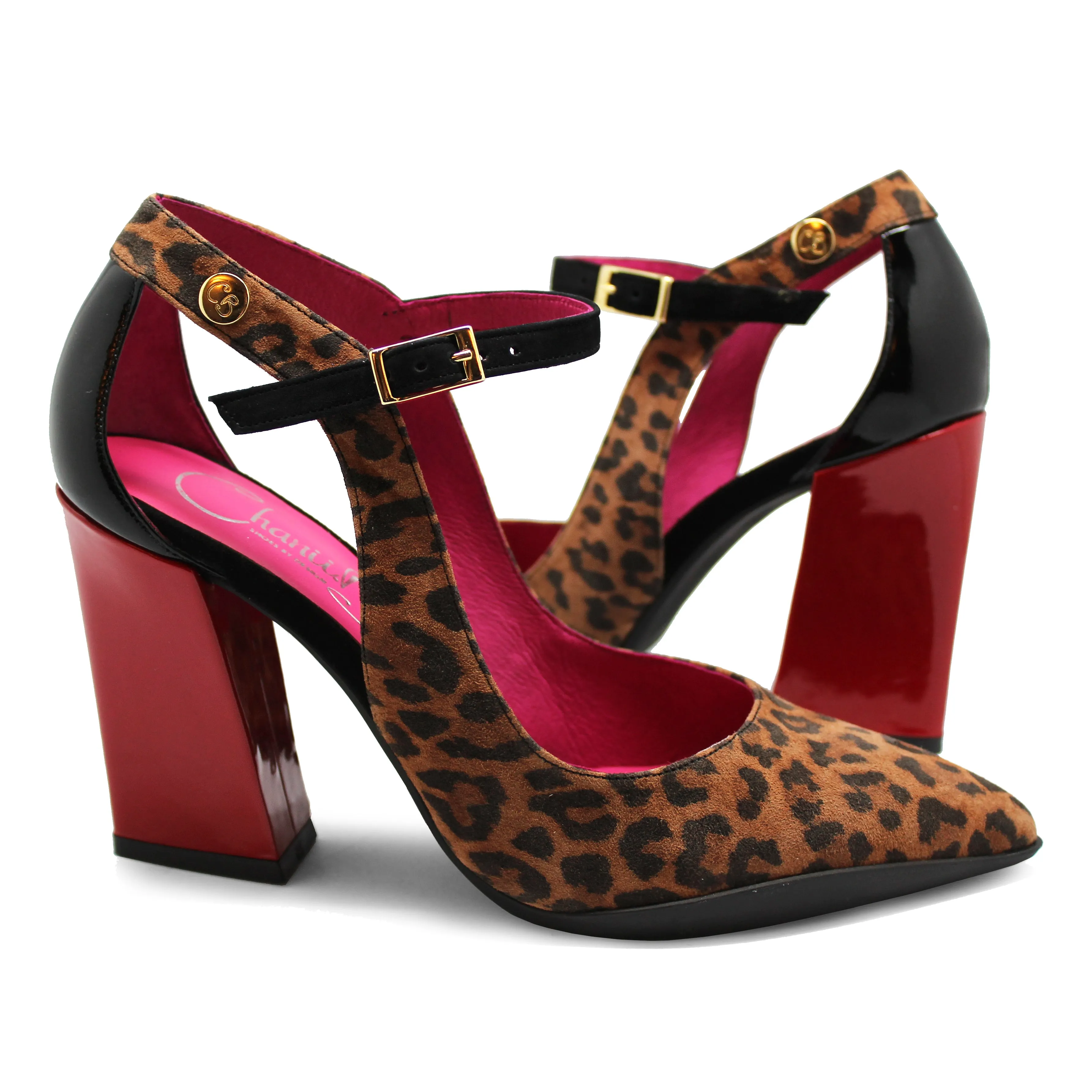 Pointure - Dark Leopard red