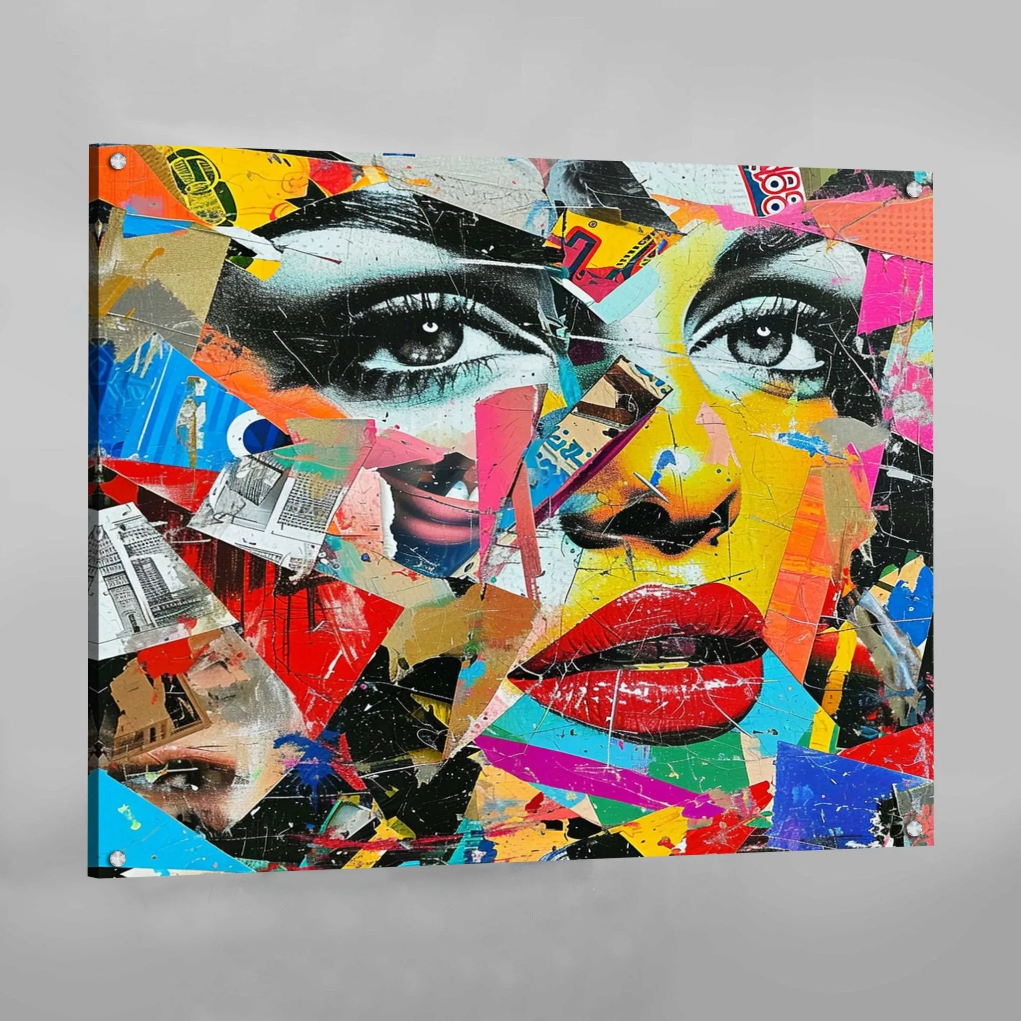 Pop Art Woman Face Canvas