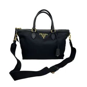 PRADA BORSA CON TRACOLLA NYLON E SAFFIANO