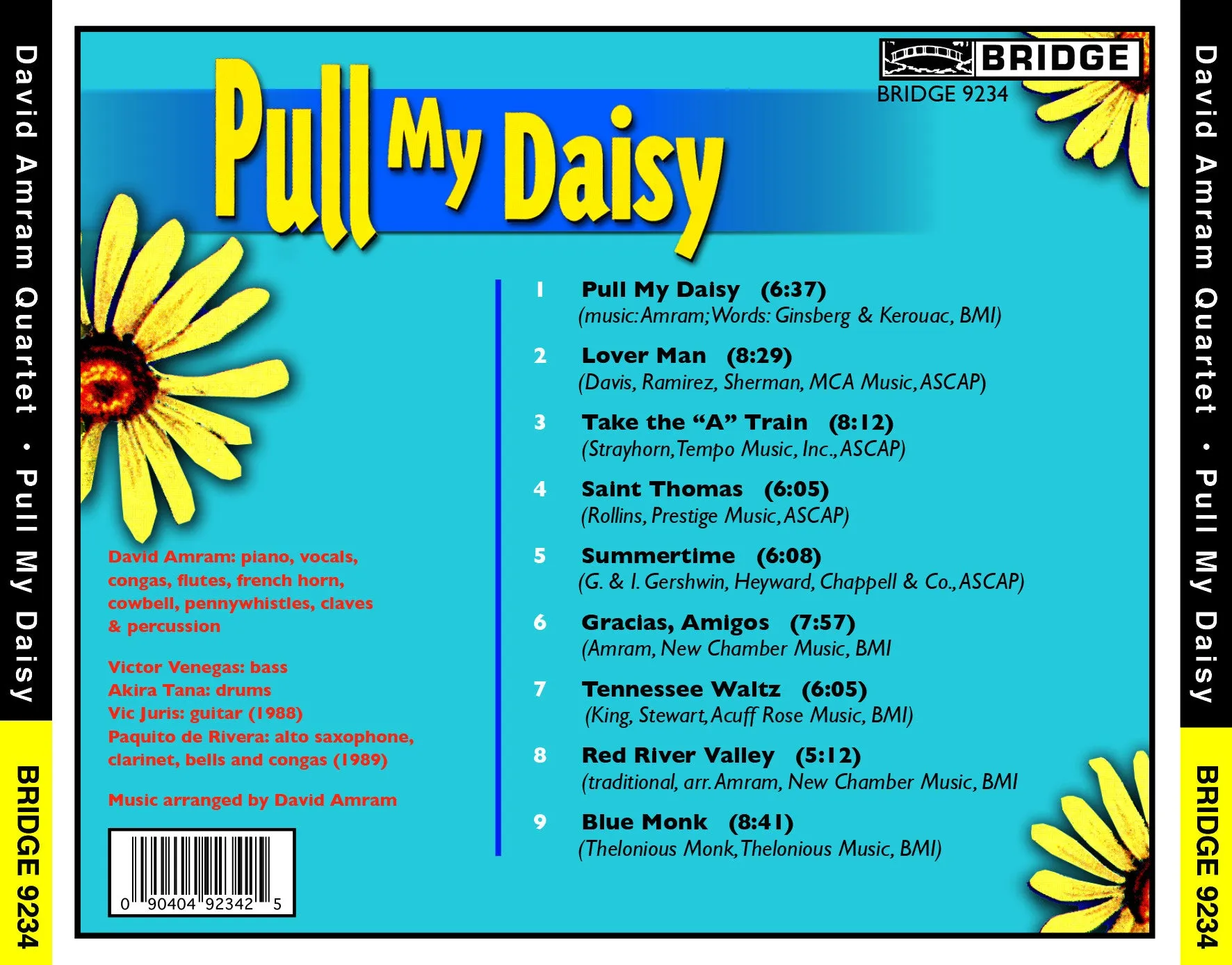 Pull My Daisy and Other Jazz Classics <BR> BRIDGE 9234