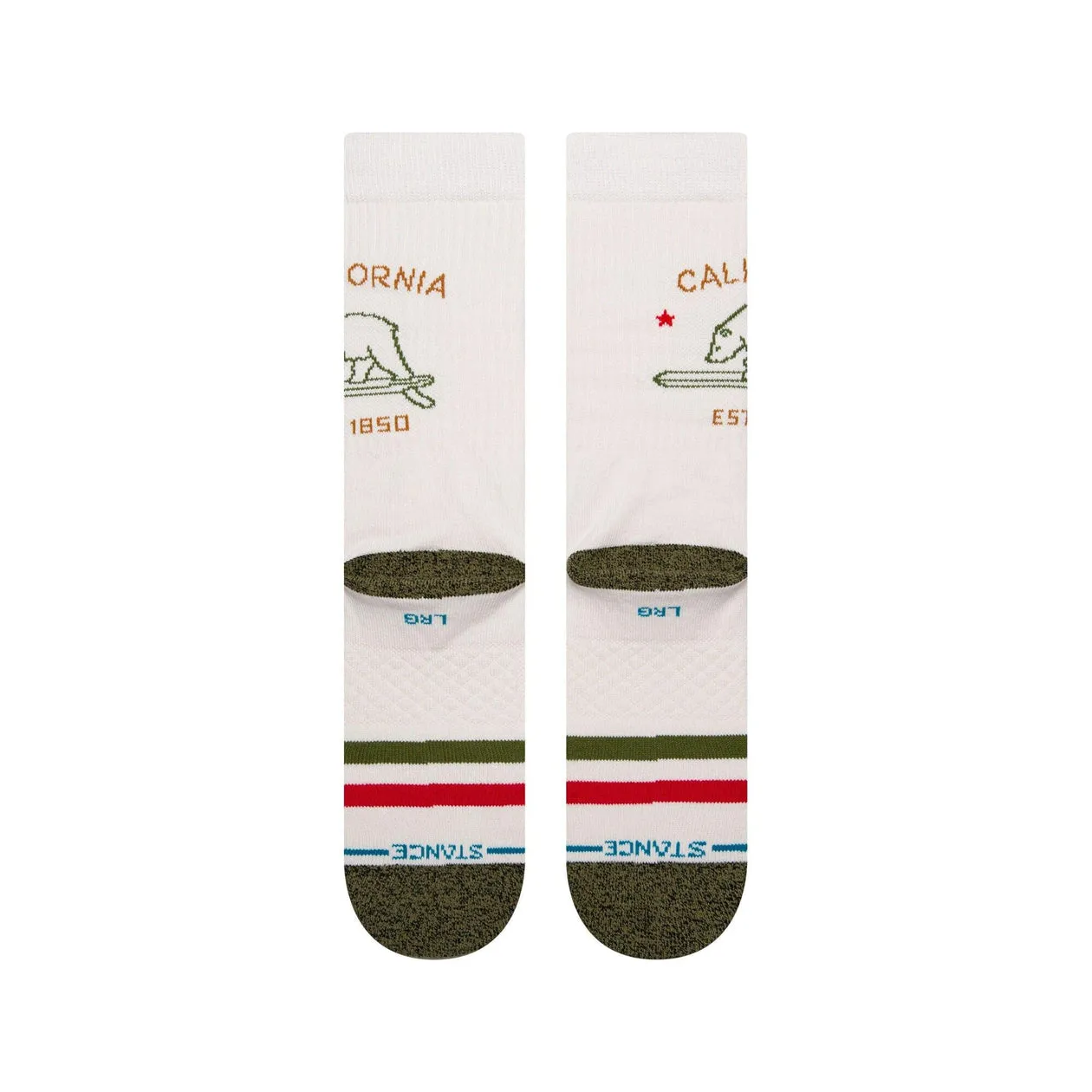 "California Republic 2" Combed Cotton Crew Socks