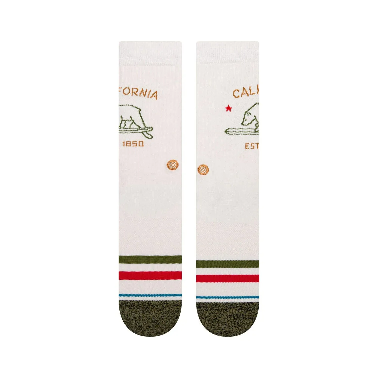 "California Republic 2" Combed Cotton Crew Socks