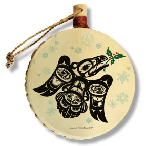 Raven Holly - Holiday Drum Ornament