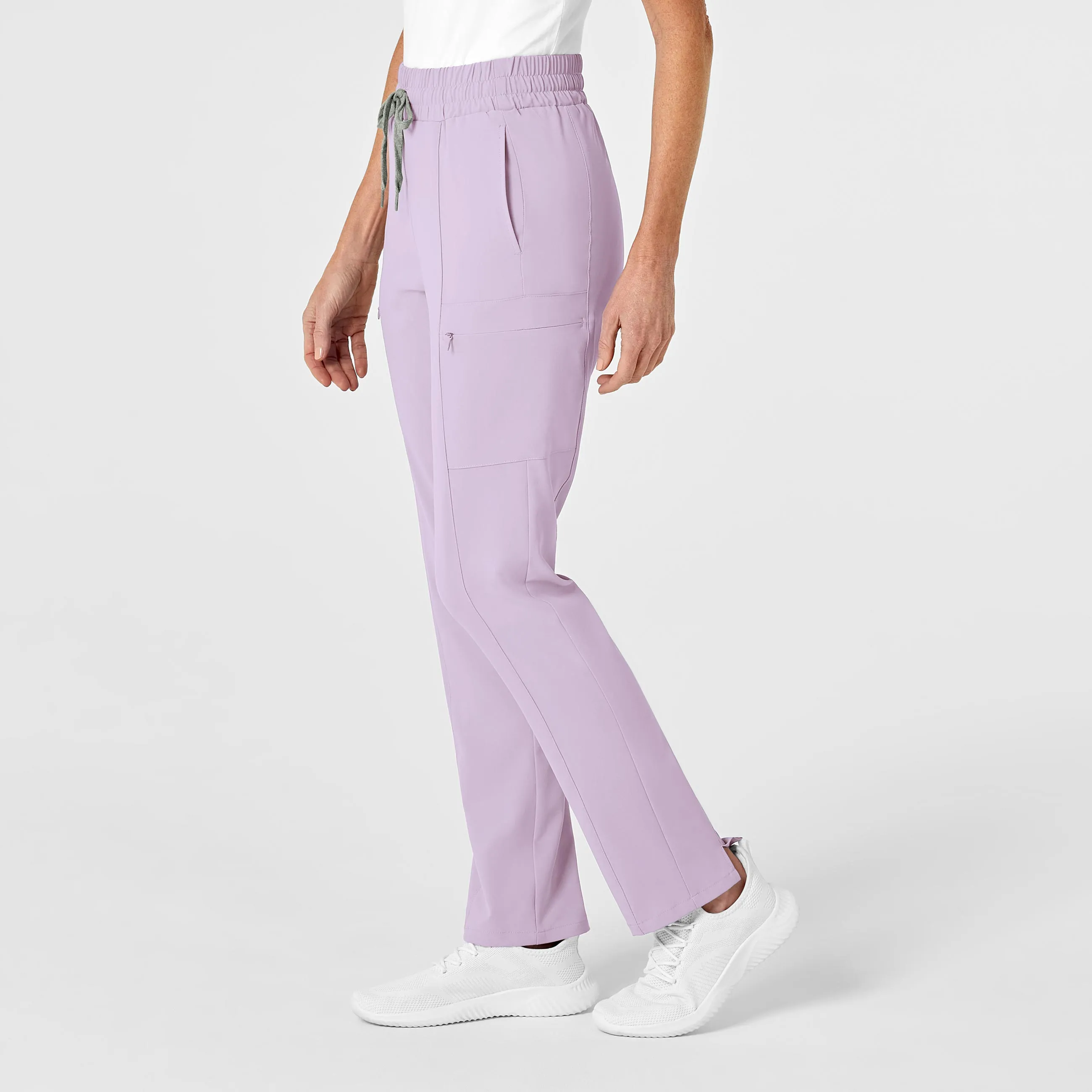 RENEW Women's High Waist Slim Leg Scrub Pant - Pastel Lilac