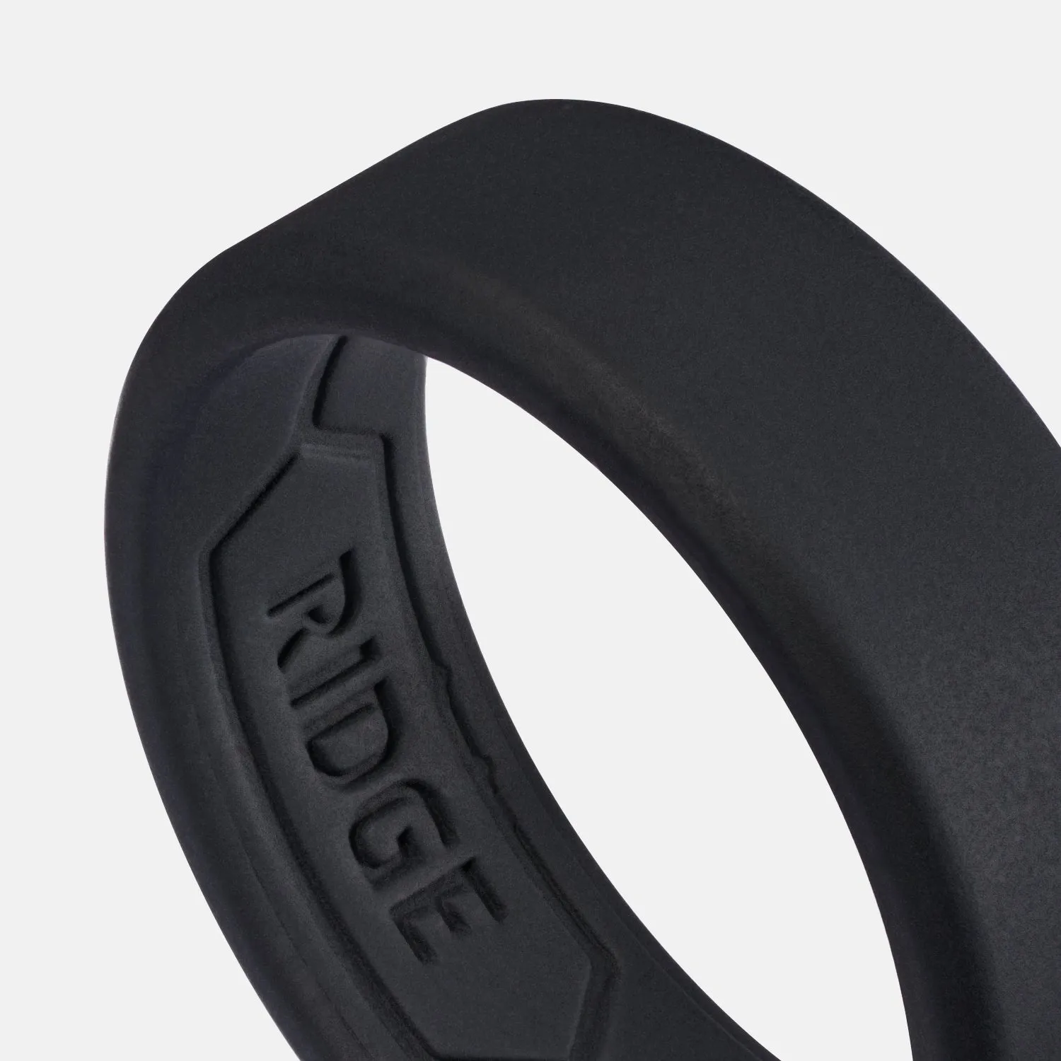 Ridge 8mm Silicone Ring Set - Royal Black