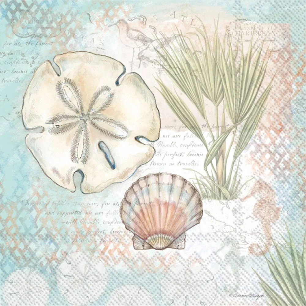 Sand Dollar Paper Lunch Napkins