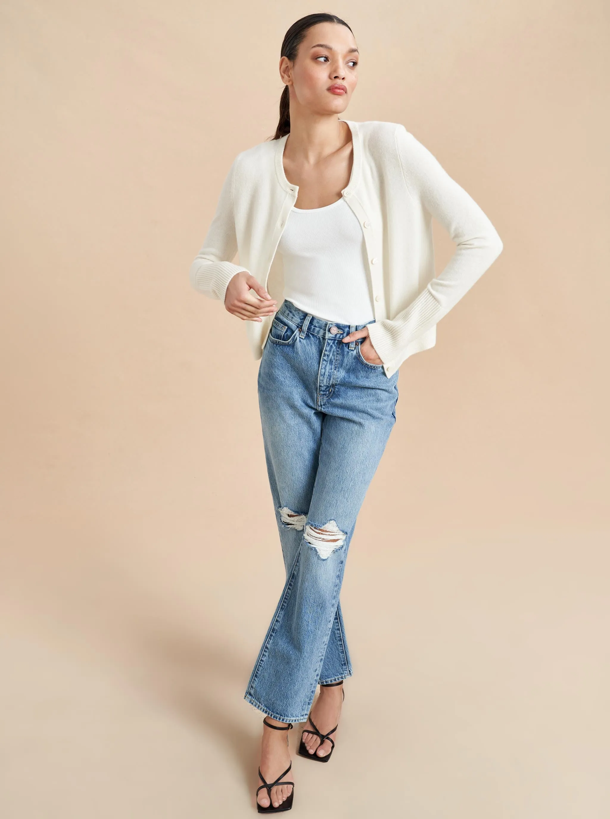 Solid Lean Lines Cardigan