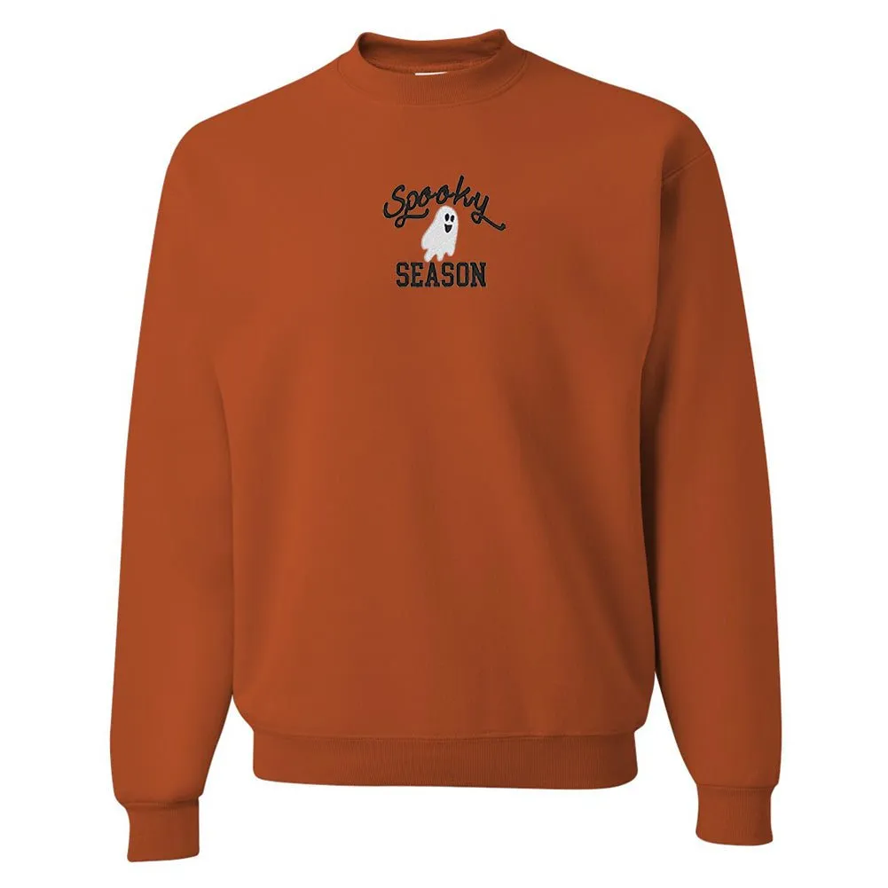 'Spooky Season' Embroidered Crewneck Sweatshirt