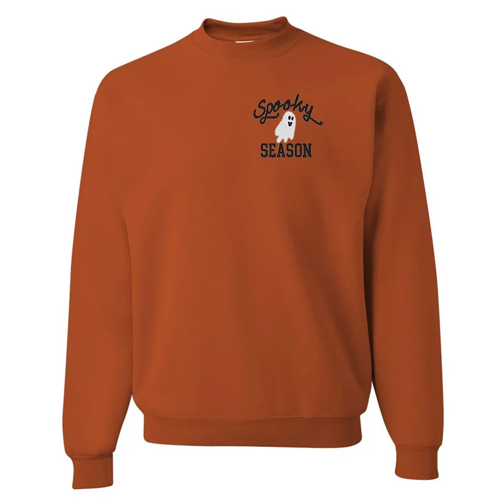 'Spooky Season' Embroidered Crewneck Sweatshirt