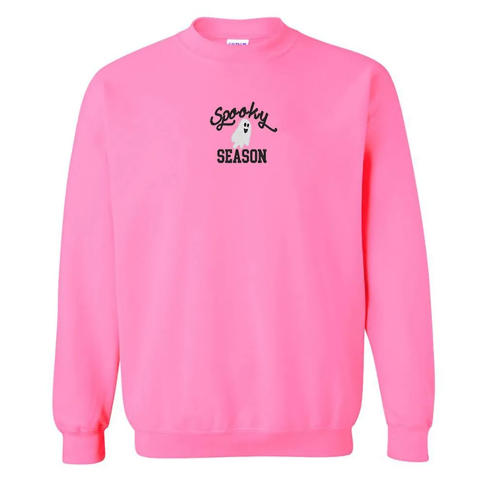 'Spooky Season' Embroidered Crewneck Sweatshirt