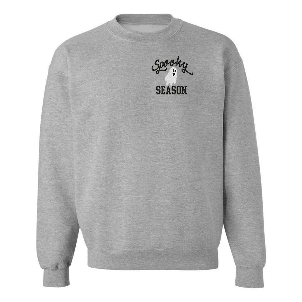 'Spooky Season' Embroidered Crewneck Sweatshirt