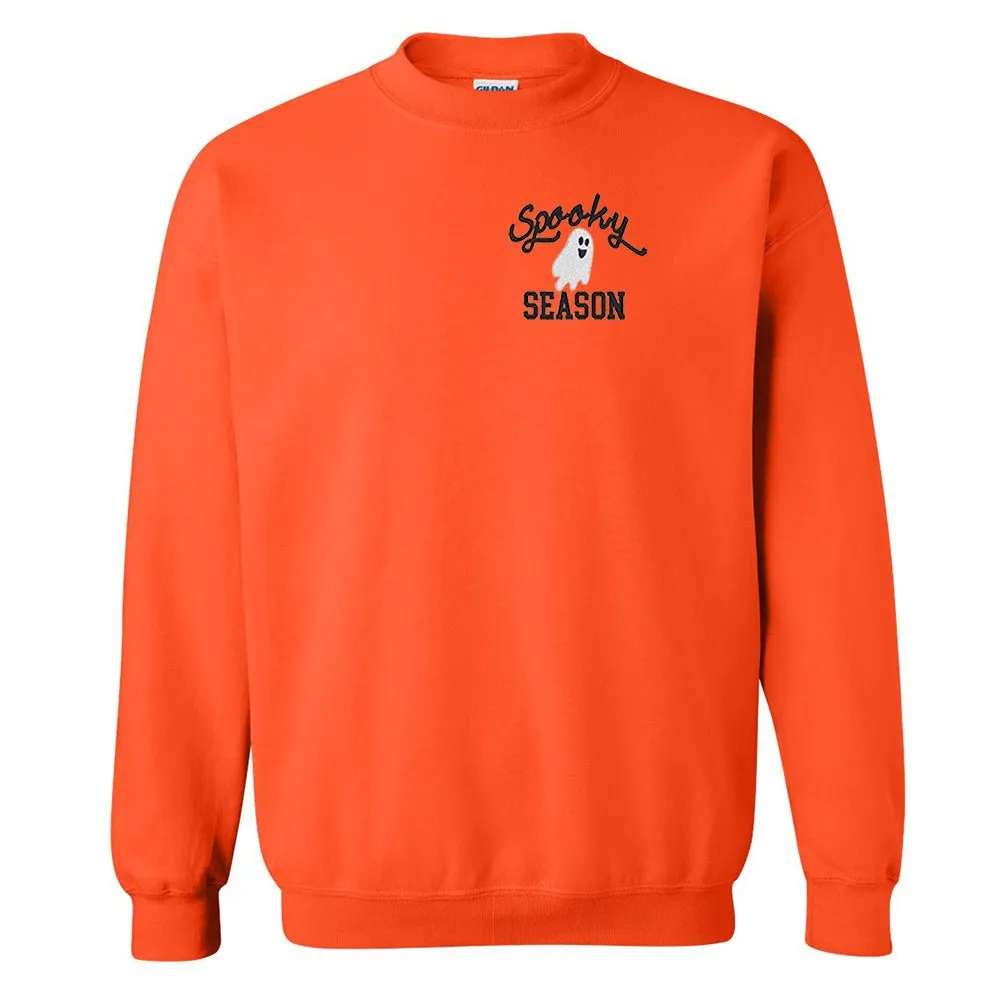 'Spooky Season' Embroidered Crewneck Sweatshirt