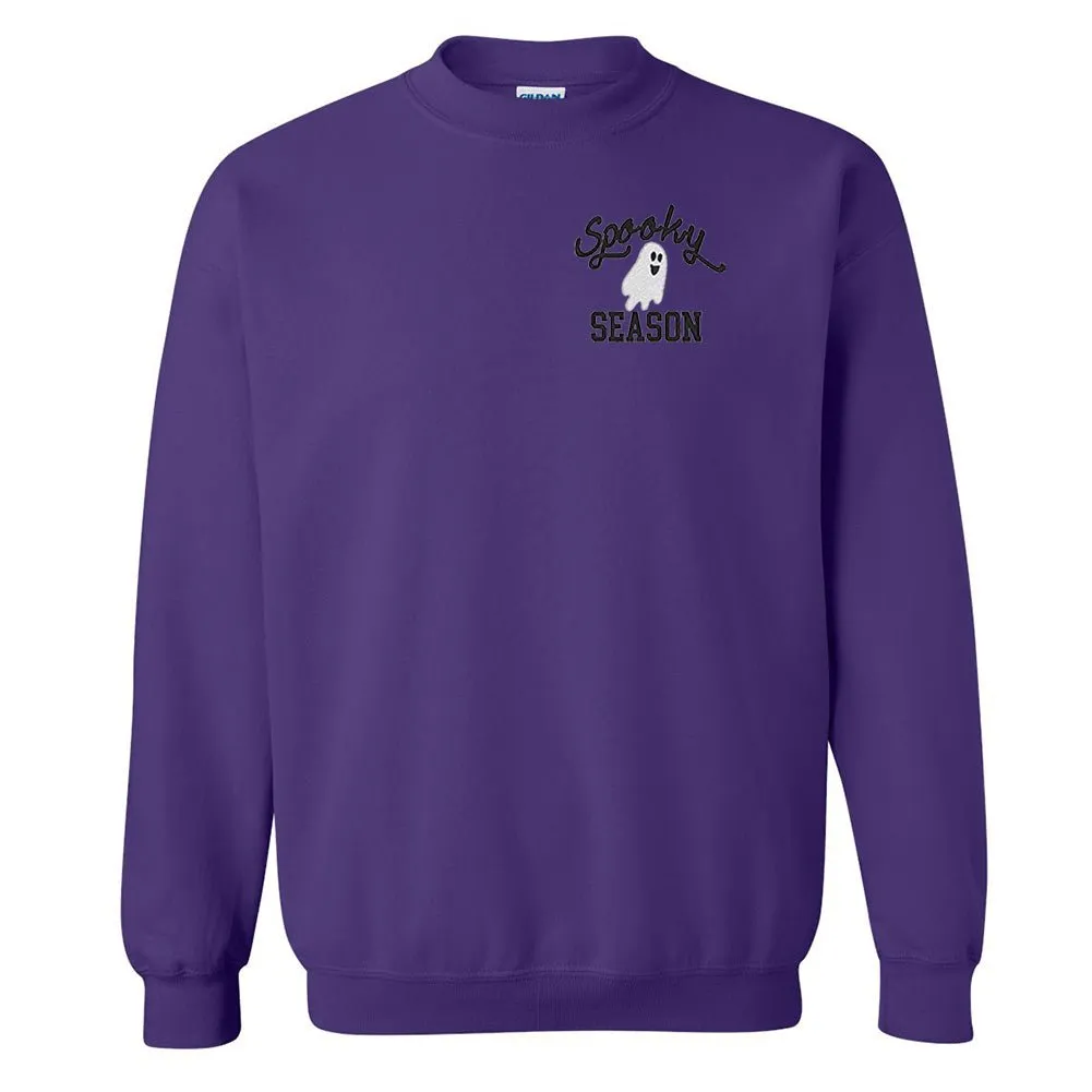 'Spooky Season' Embroidered Crewneck Sweatshirt