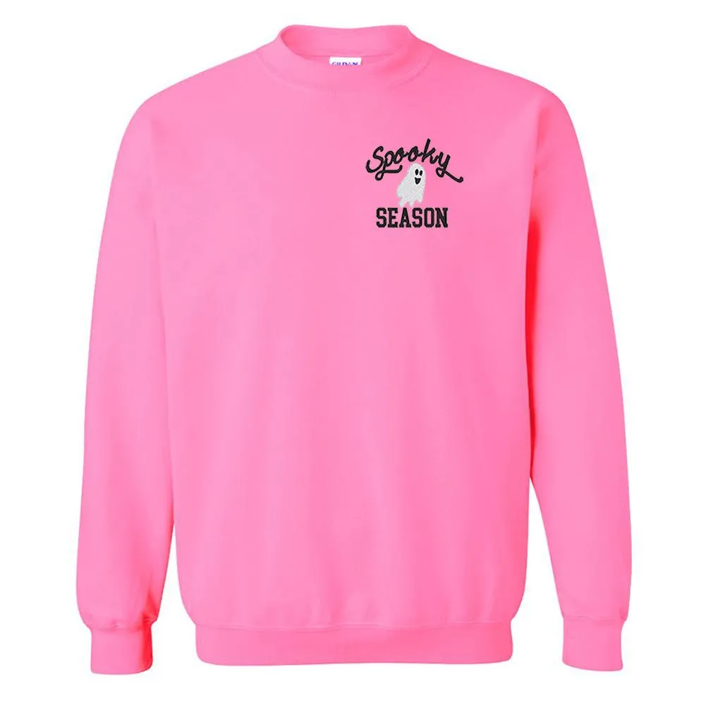 'Spooky Season' Embroidered Crewneck Sweatshirt