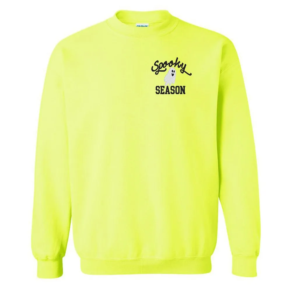 'Spooky Season' Embroidered Crewneck Sweatshirt