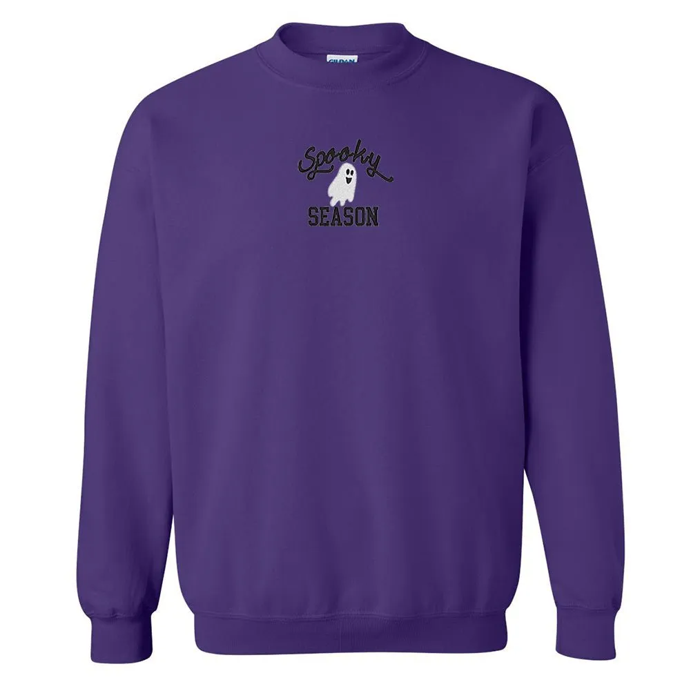 'Spooky Season' Embroidered Crewneck Sweatshirt