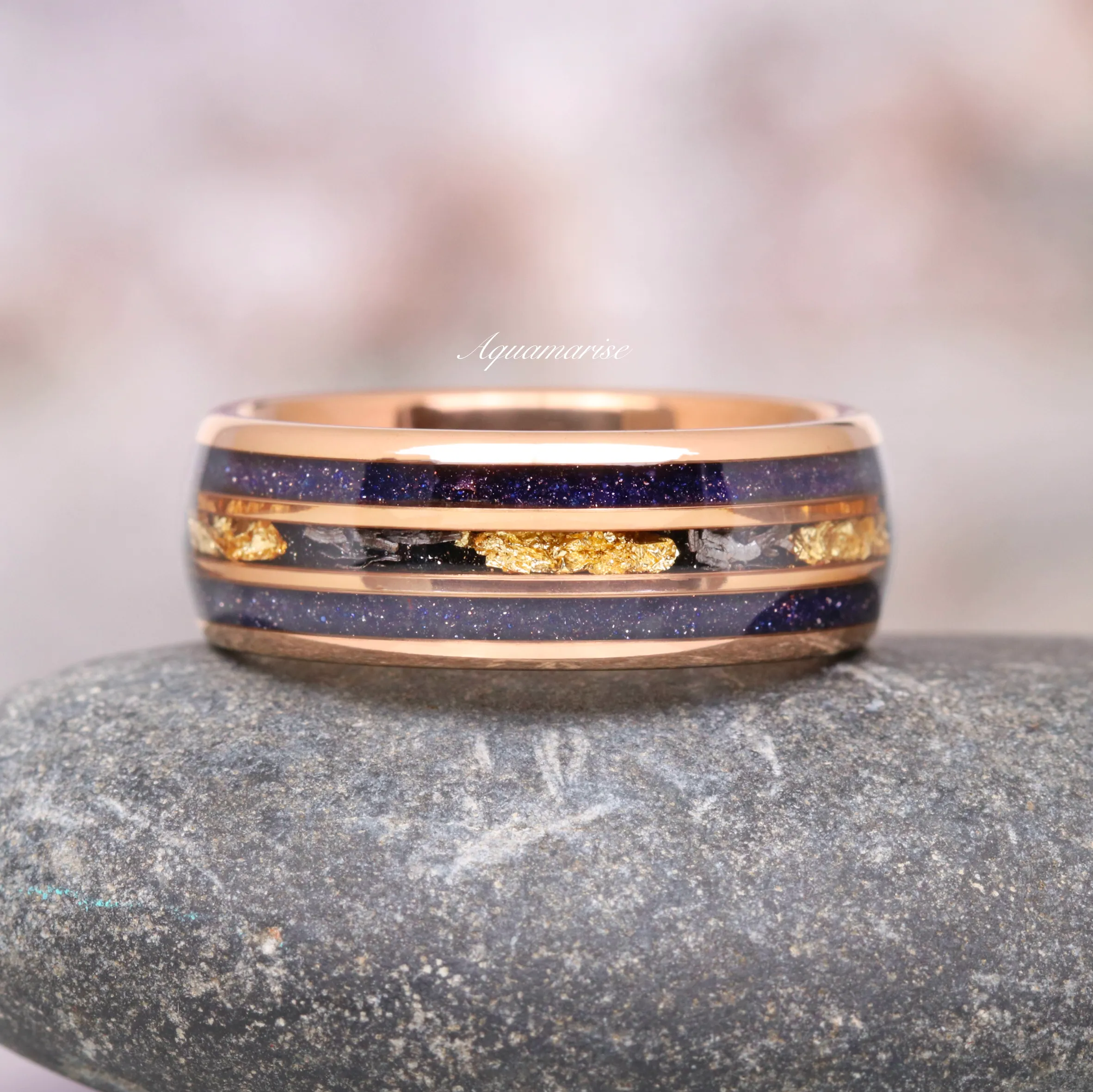 Starry Night Couples Ring