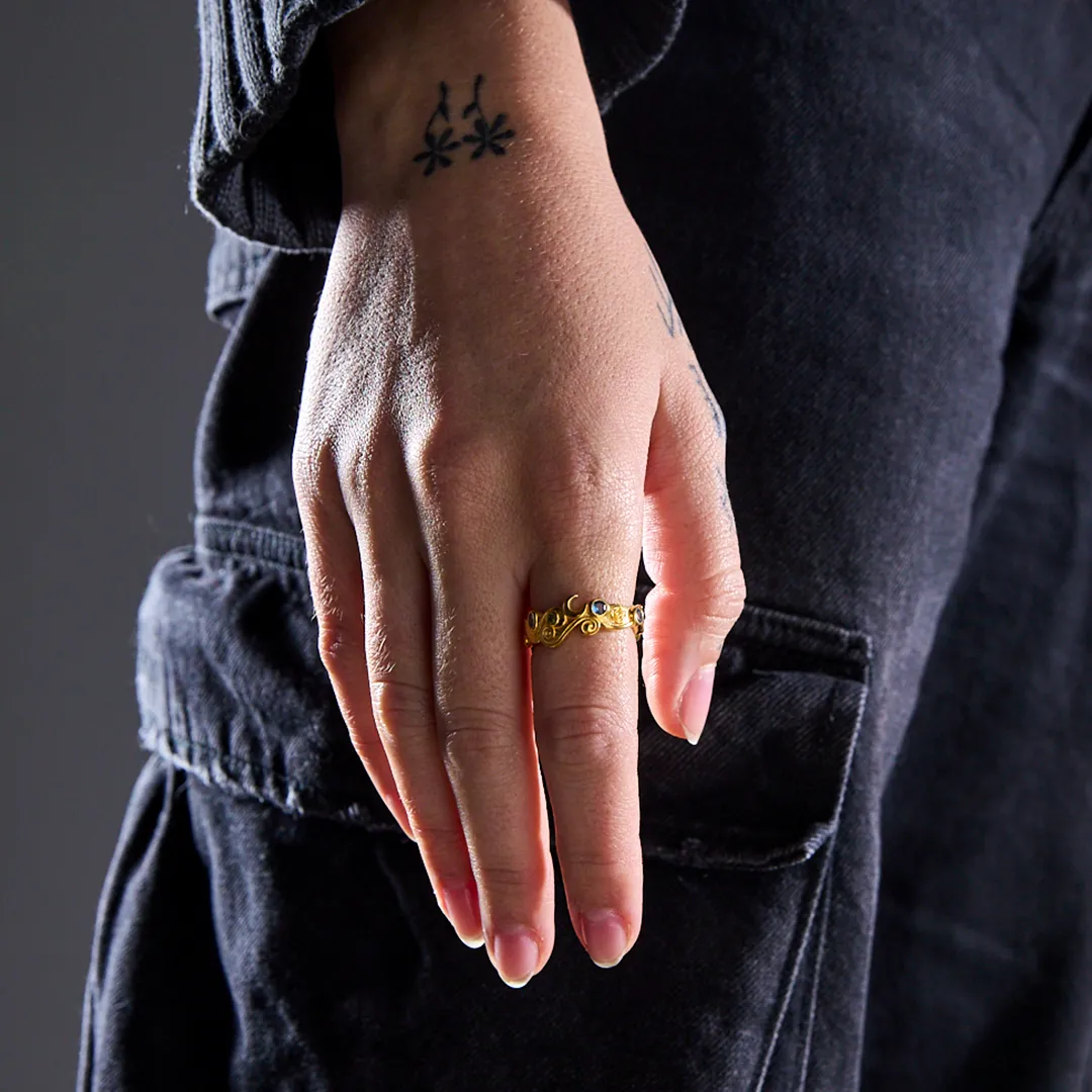 Starry Night - Gold Ring