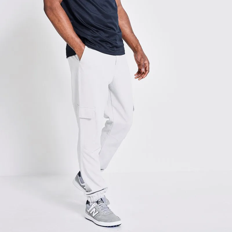 Stretch Cuffed Cargo Golf Trouser - Vapour Grey