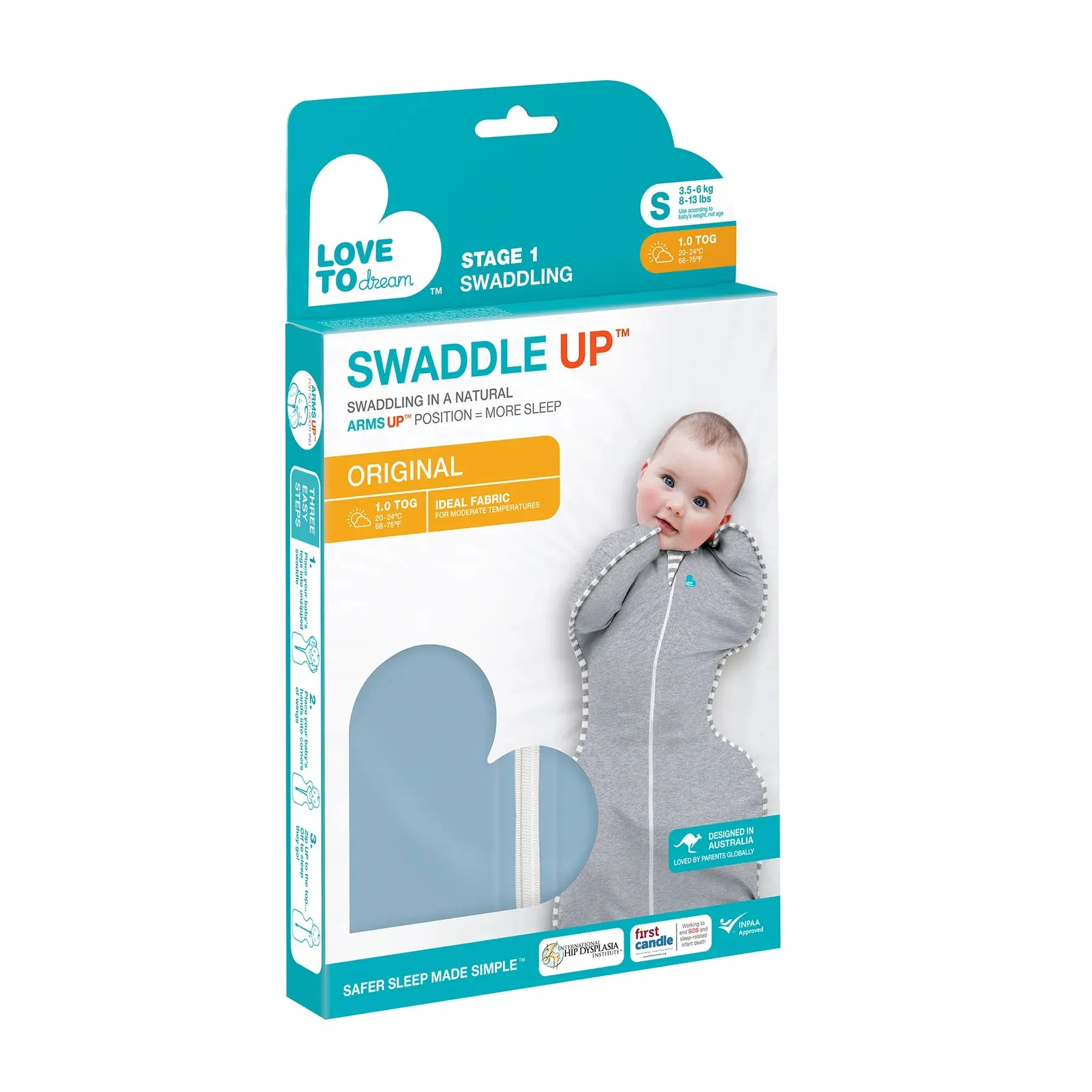 Swaddle Up™ Original 1.0 TOG - Dusty Blue