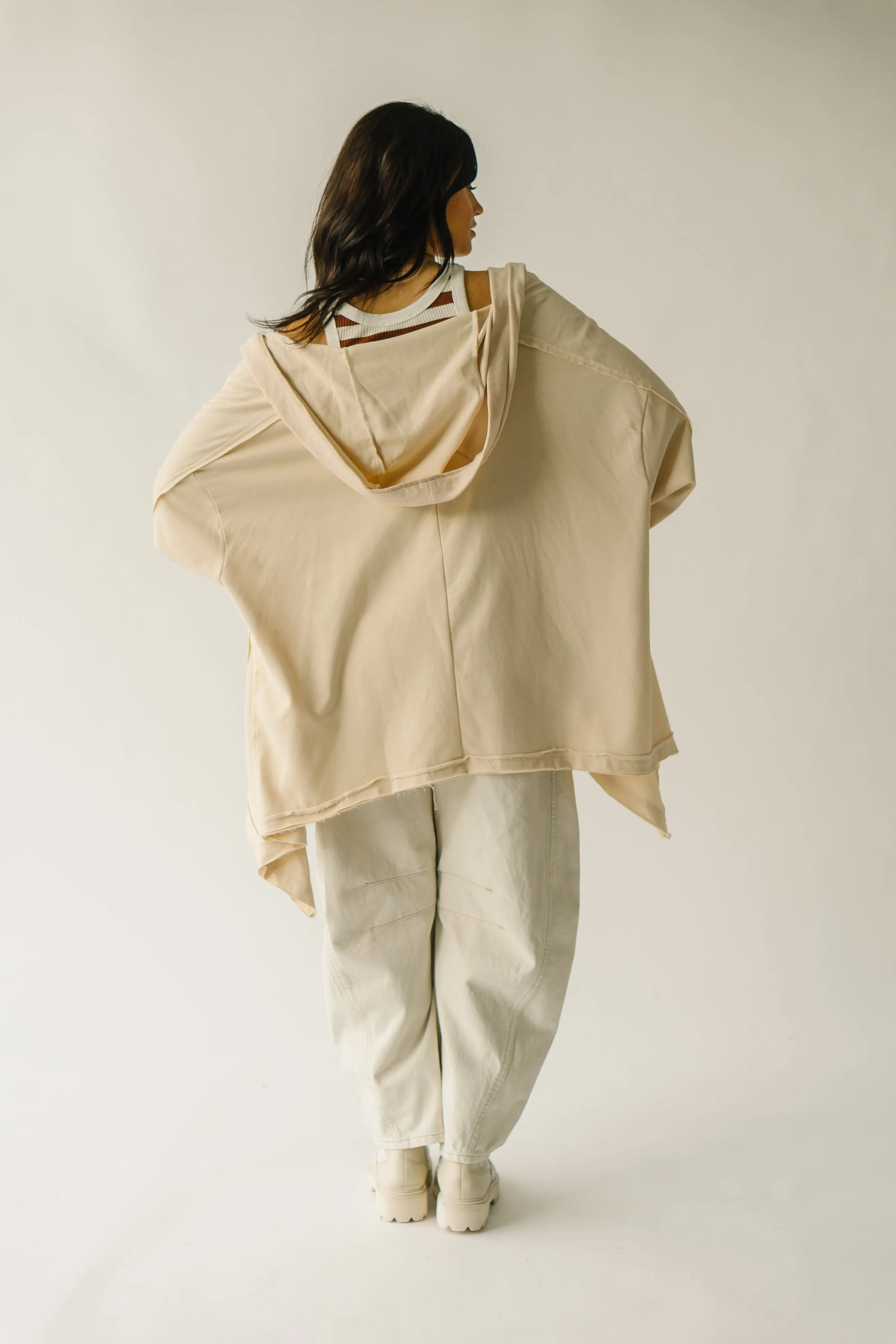 The Emsley Cinch Detail Cardigan in Cream