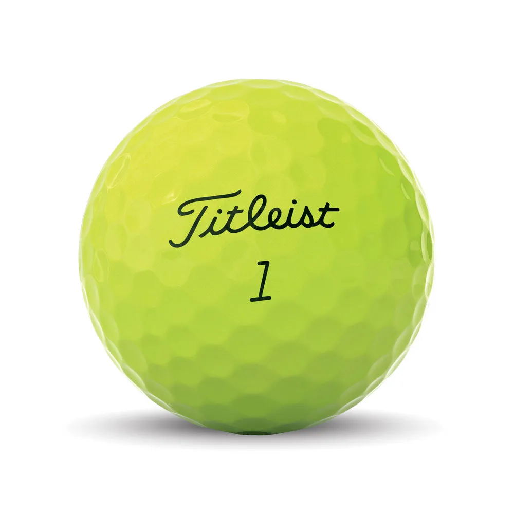 Titleist Tour Soft Yellow - Custom Text Imprint (Prior Generation)