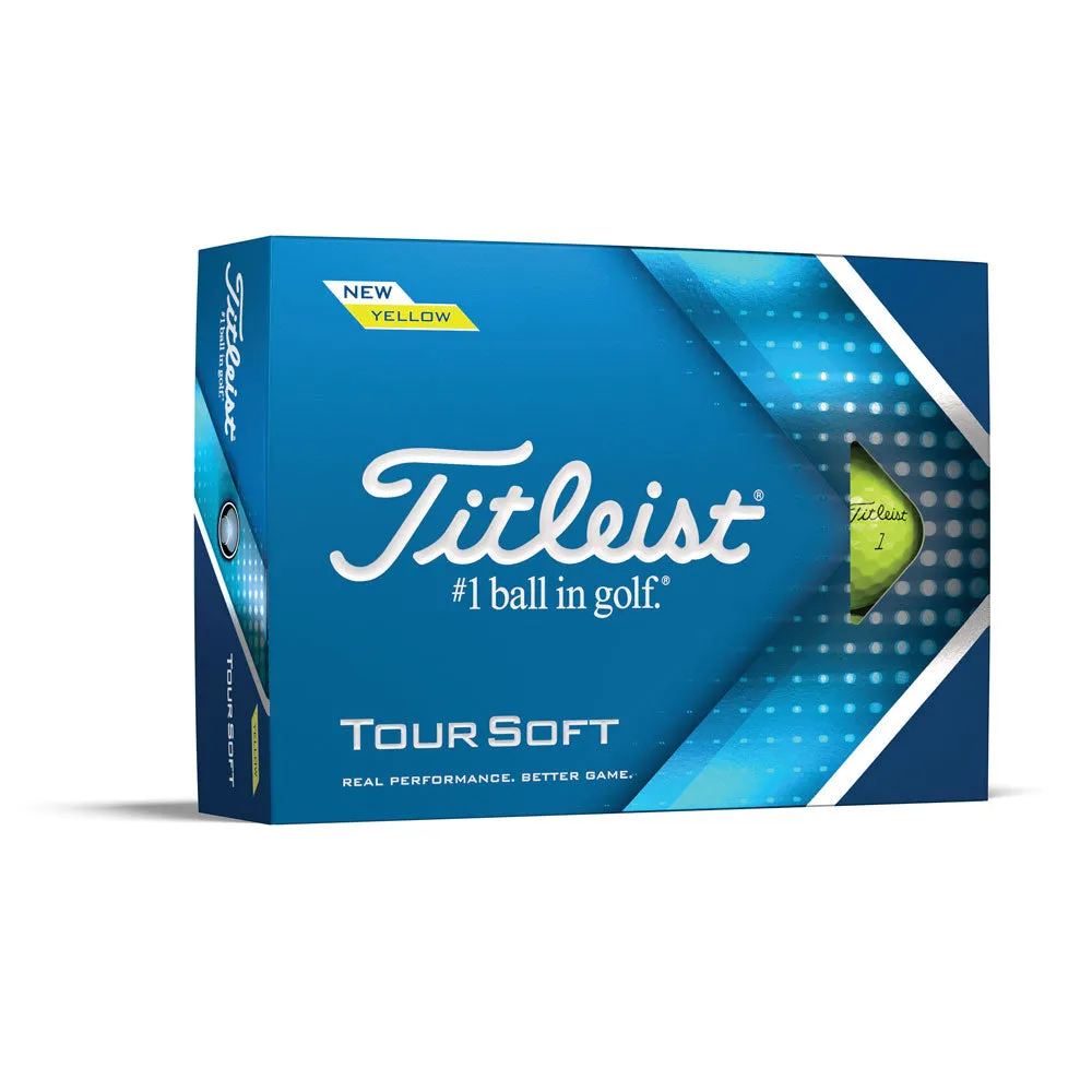 Titleist Tour Soft Yellow - Custom Text Imprint (Prior Generation)