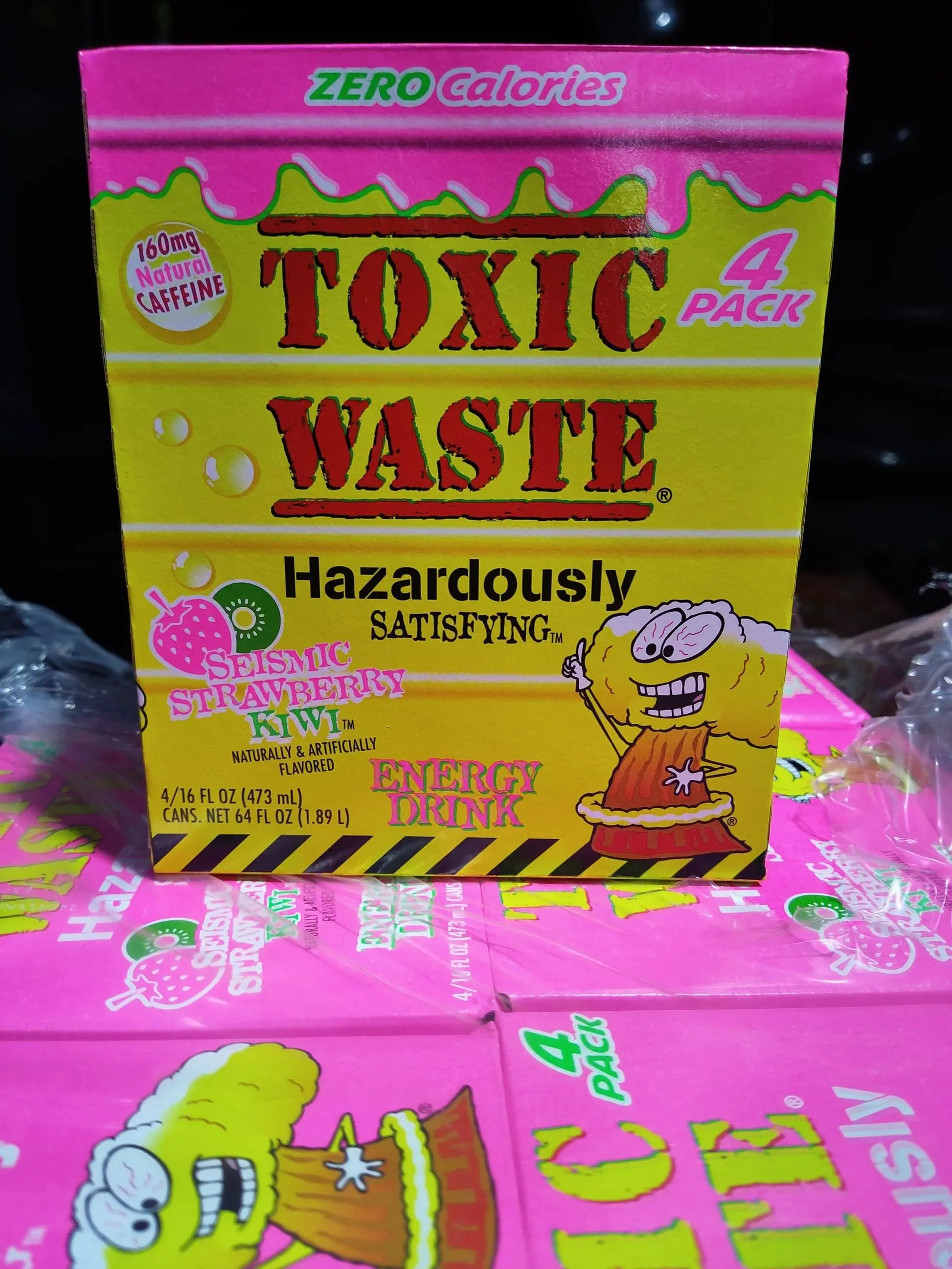 Toxic Waste Energy Drink Seismic Strawberry Kiwi