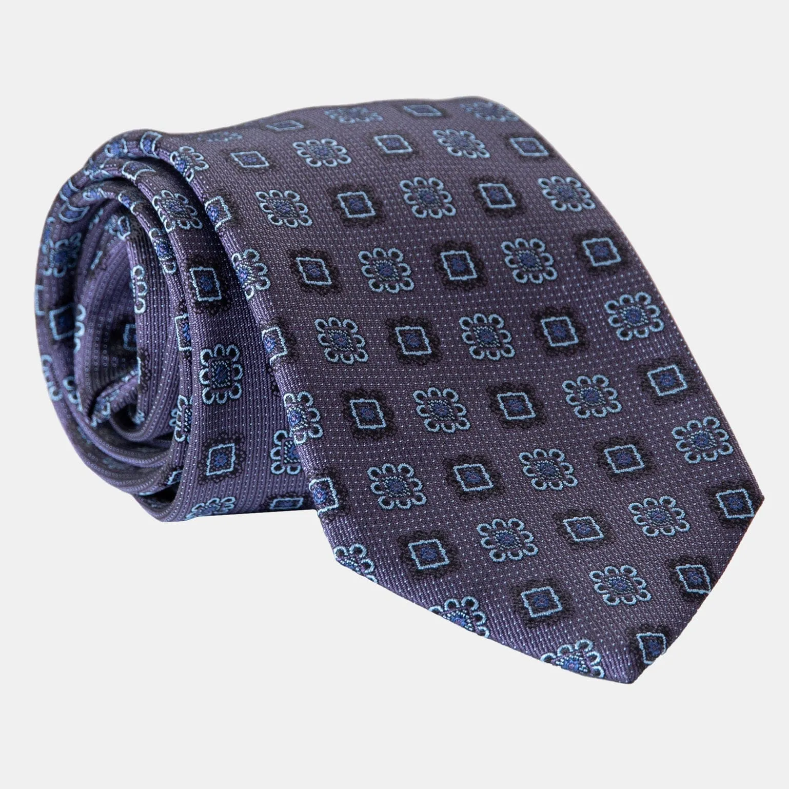 Trento - Silk Jacquard Tie - Plum