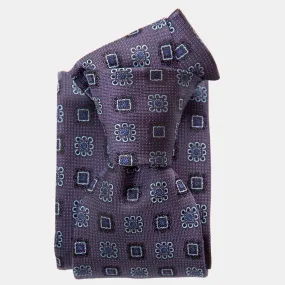 Trento - Silk Jacquard Tie - Plum