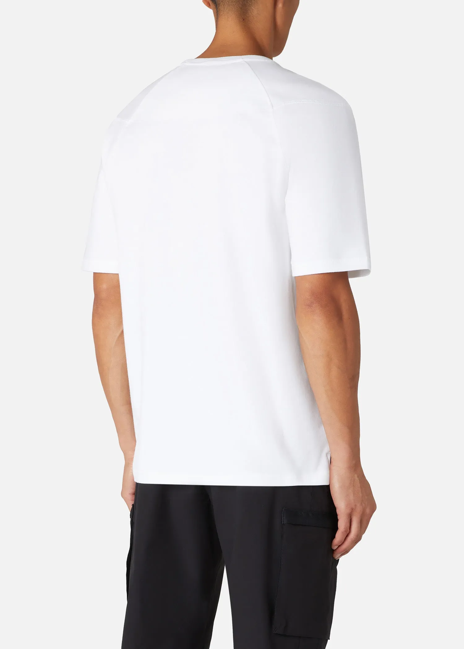 TRIPLE SPOT OFF-CUT PKT TEE WHITE