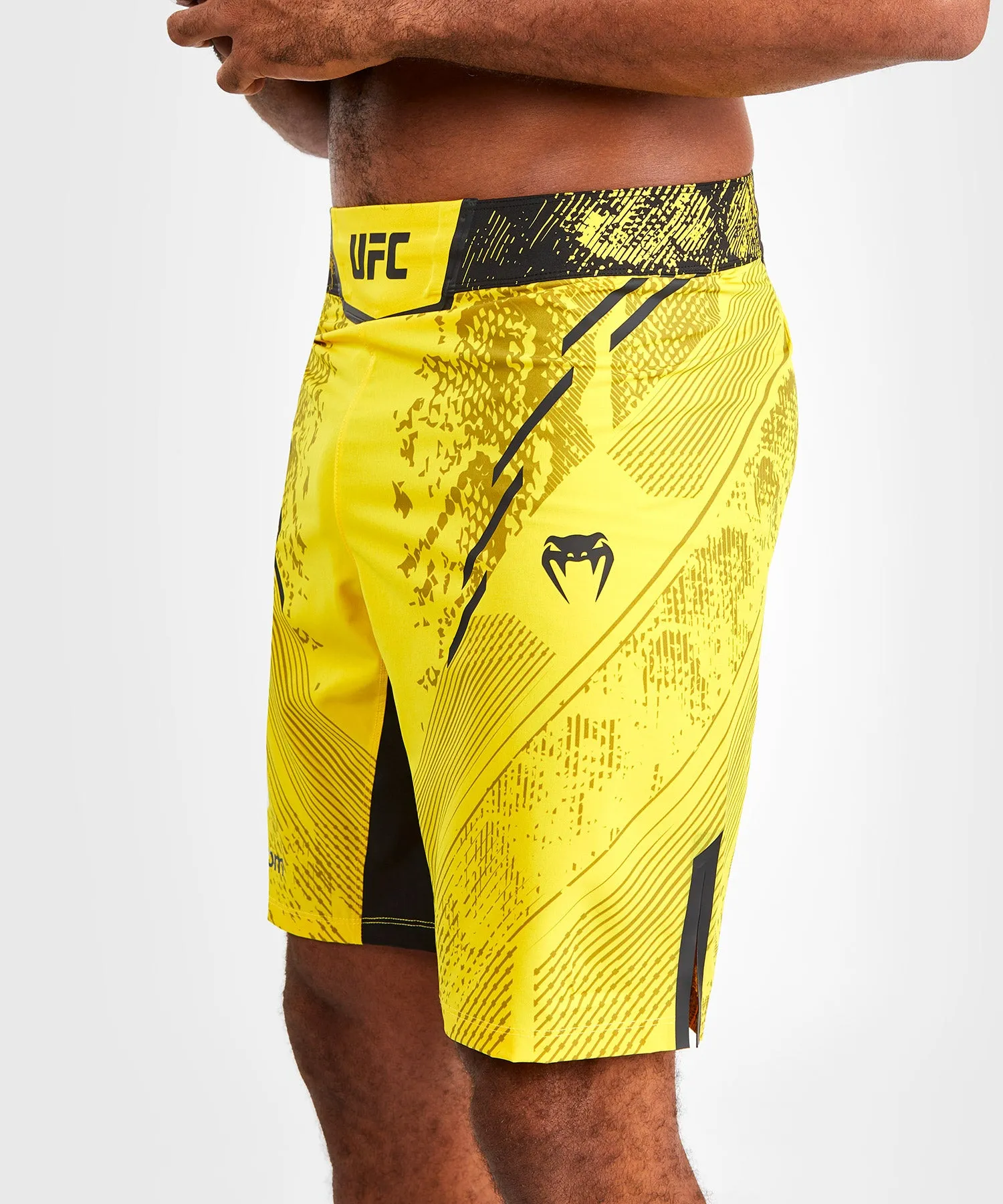 UFC Adrenaline by Venum Personalized Authentic Fight Night Men's Fight Short - Long Fit – Yellow