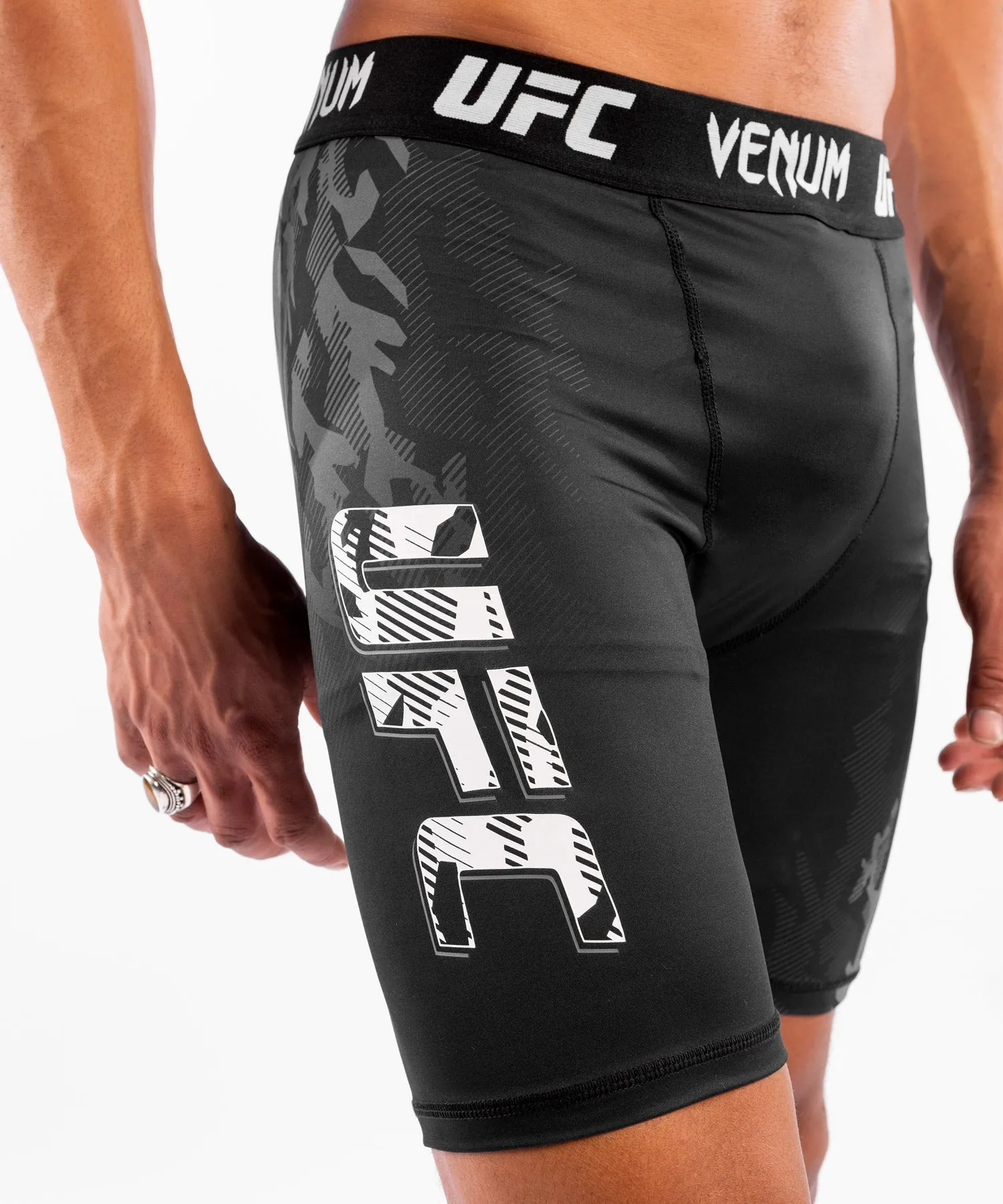 UFC Venum Authentic Fight Week Men's Performance Vale Tudo Shorts - Black