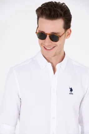 US Polo Assn. Men Shirt Slim White VR013 USPSH295 USPA