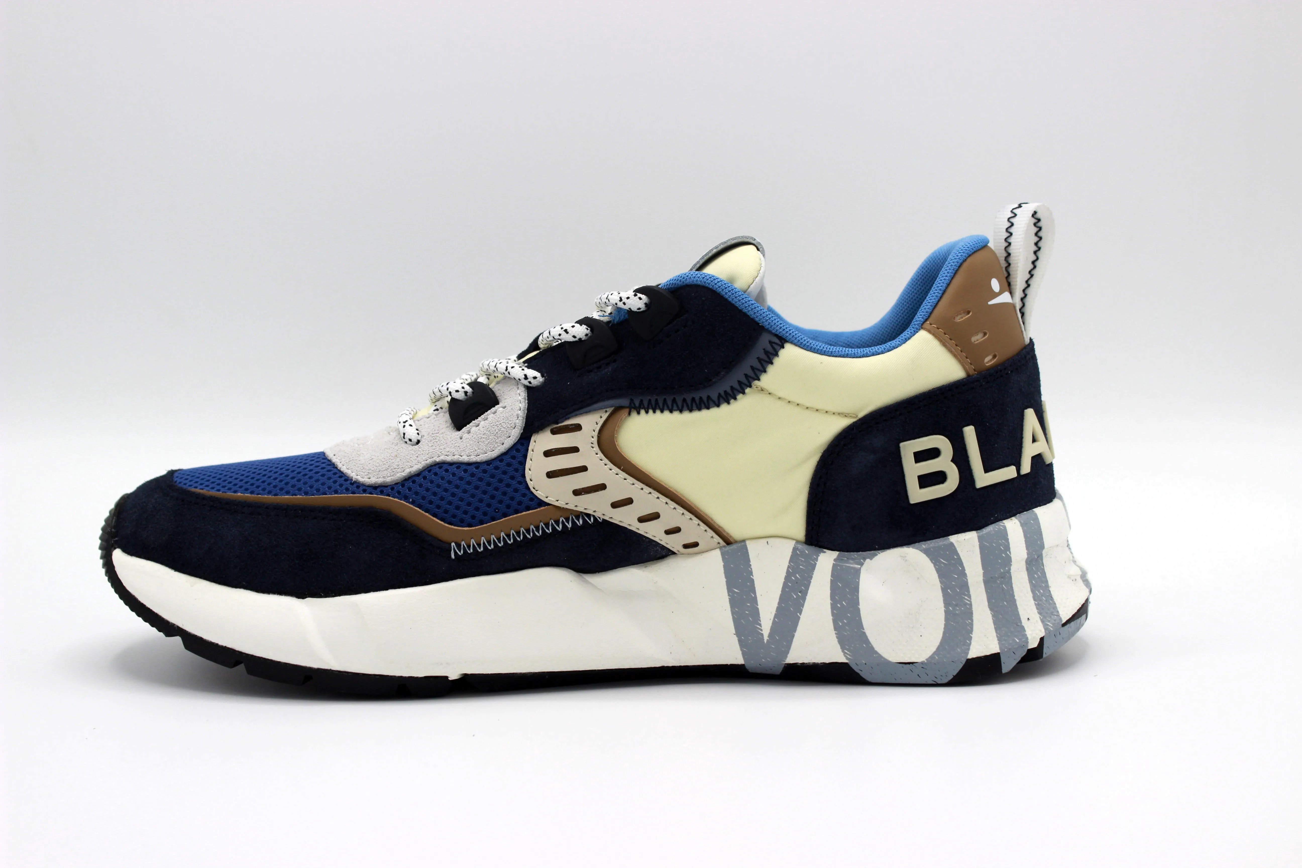 VOILE BLANCHE Club01 suede nylon navy denim white