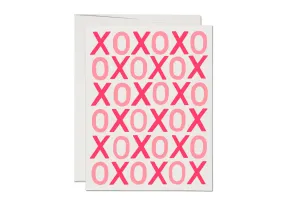 XOXO Kisses and Hugs Valentine's Day greeting card